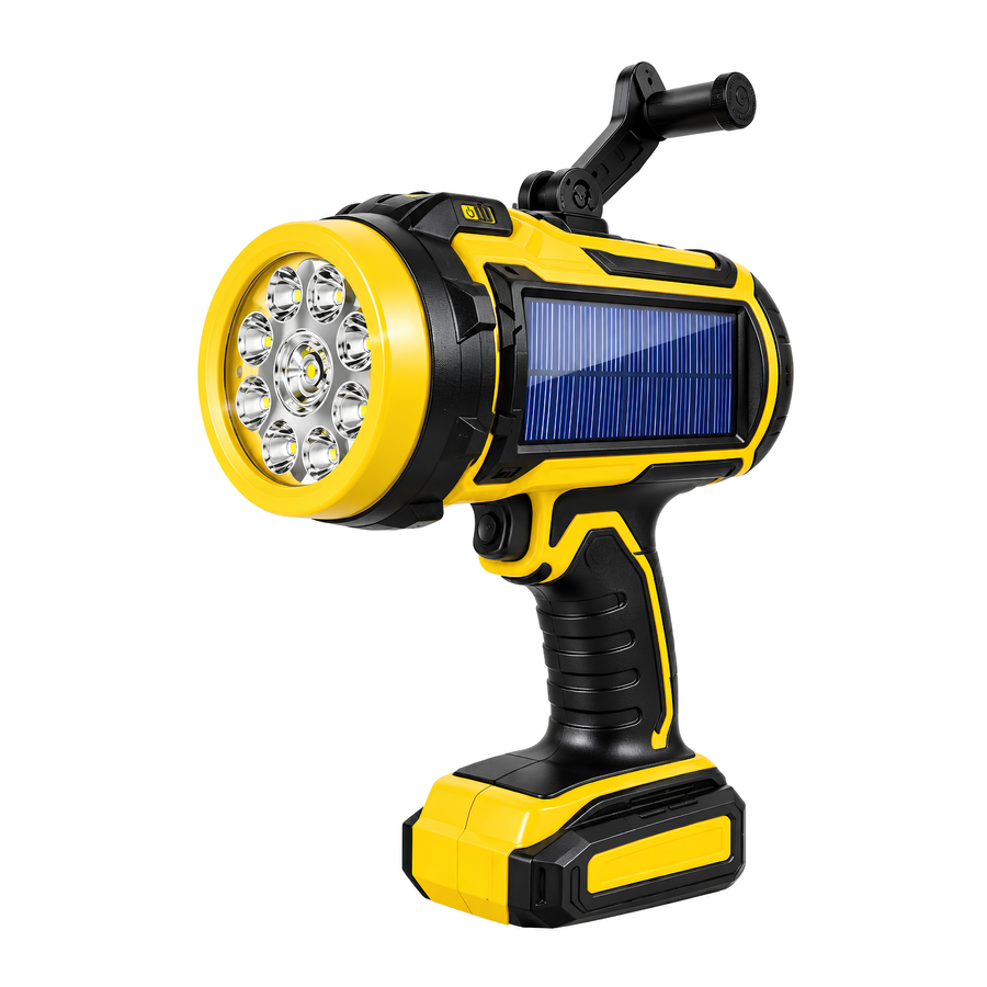 Solar Hand Crank Flashlight