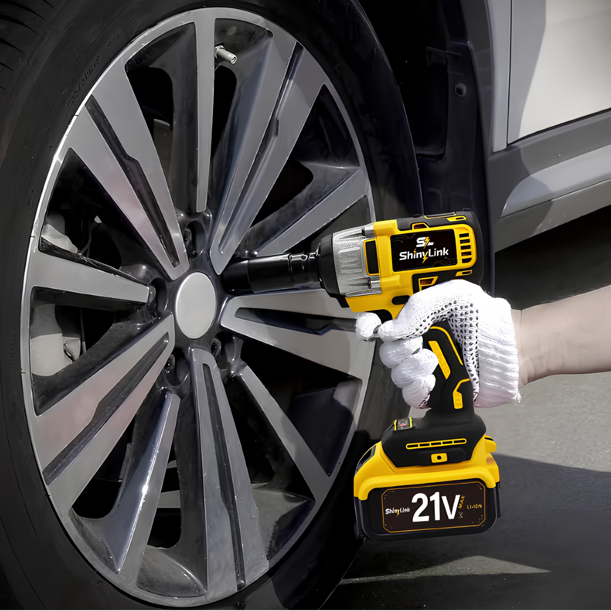 21V Cordless Impact Wrench Kit