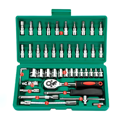 PROFESSIONAL 40+ PIECE TOOL KIT