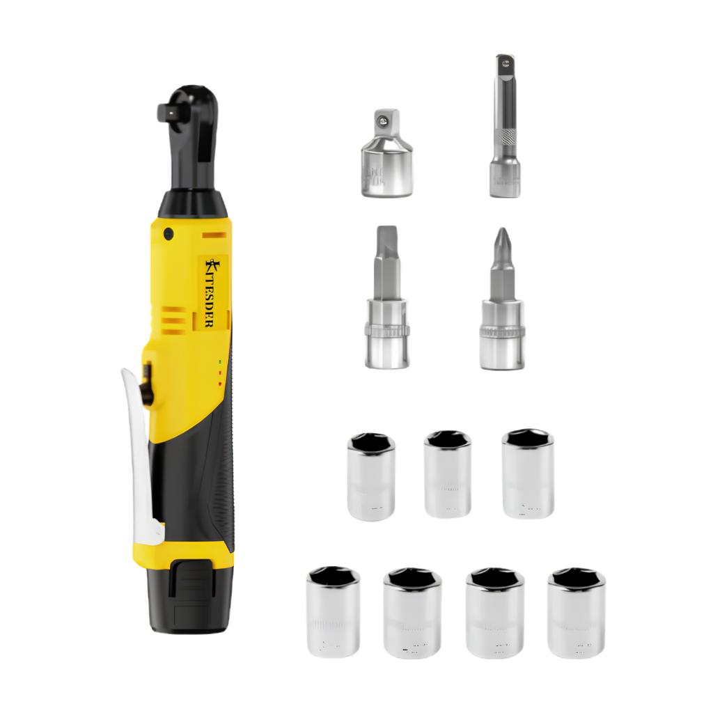 12V Cordless Electric Ratchet Wrench Set