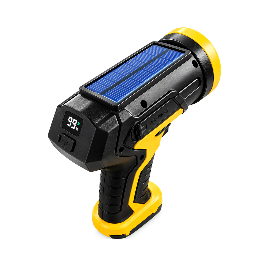 Solar Hand Crank Flashlight