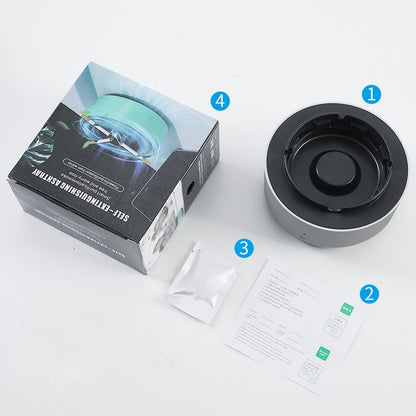 Ashtray with automatic purifier