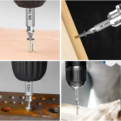 DOUBLE ENDED SCREW EXTRACTOR DRILL BIT SET
