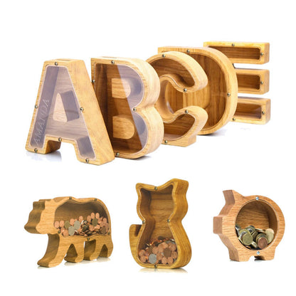Animals Alphabet Piggy Bank  Gifts School
