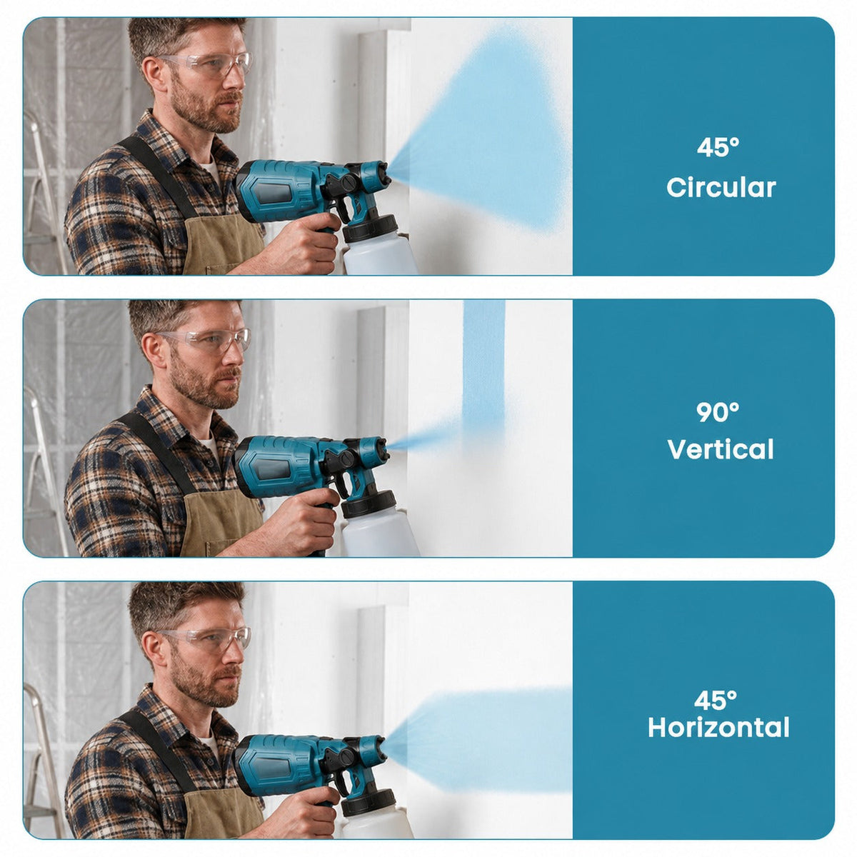 High-pressure  Cordless  Paint  Sprayer with 2  Batteries