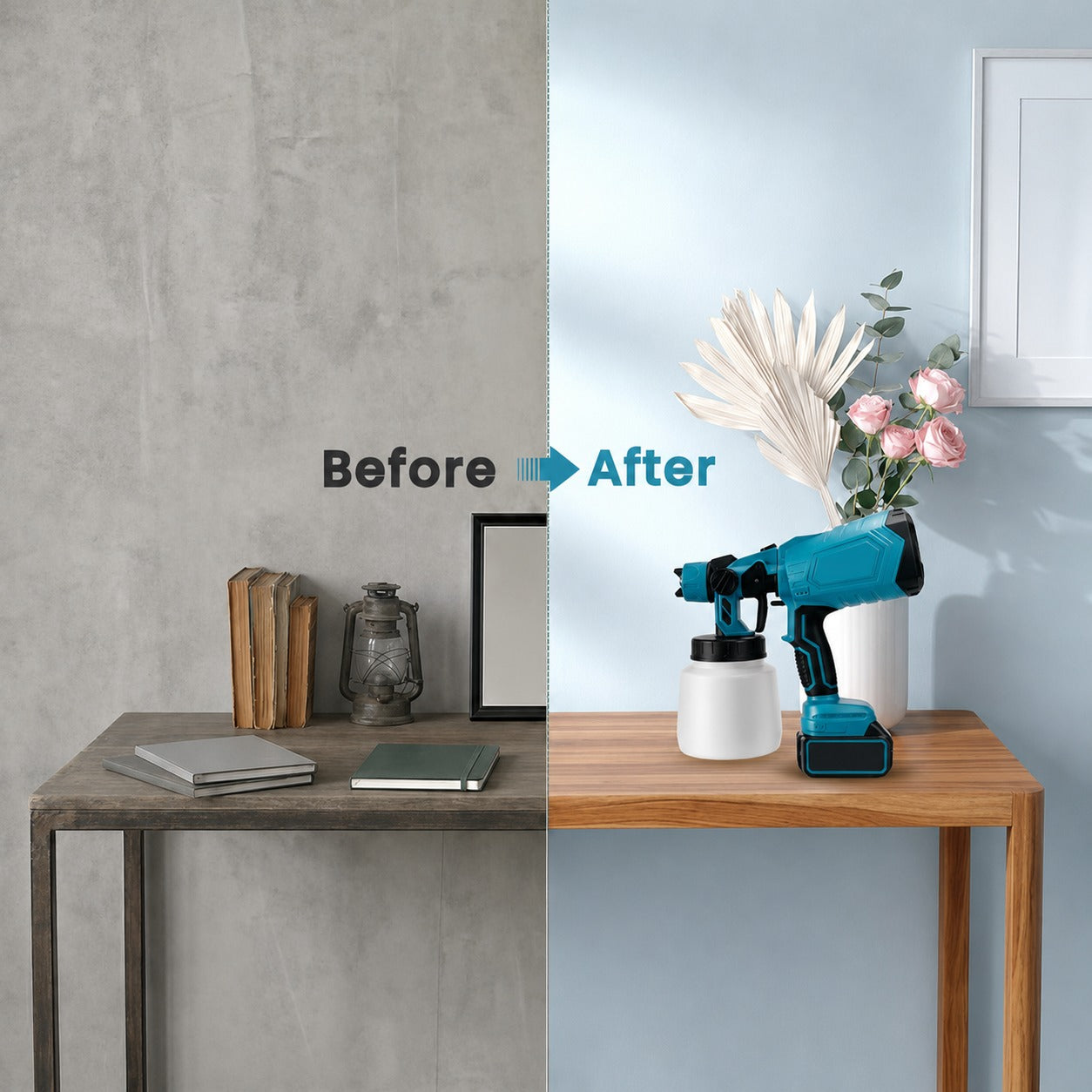 High-pressure  Cordless  Paint  Sprayer with 2  Batteries