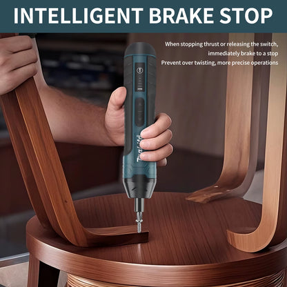 Electric Screwdriver 1300Mah Rechargeable Adjustable Drill USB Charging Port HT422